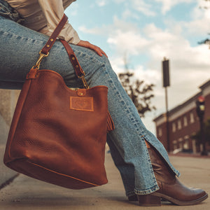 Canyon Tan-Black Bucket Tote – Coastal Hillbilly